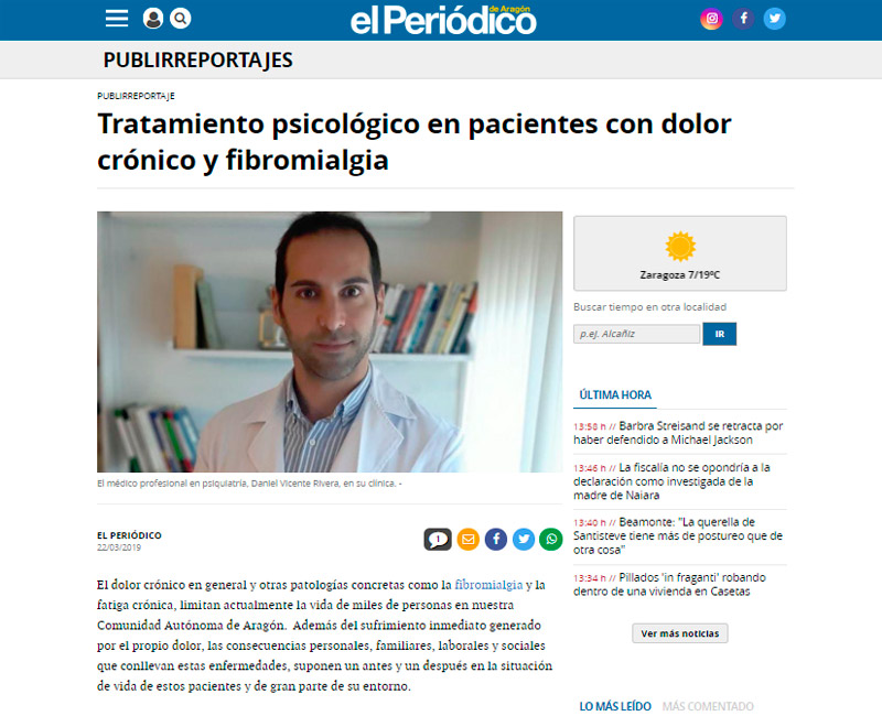 Nota de prensa Psiquiatra Zaragoza